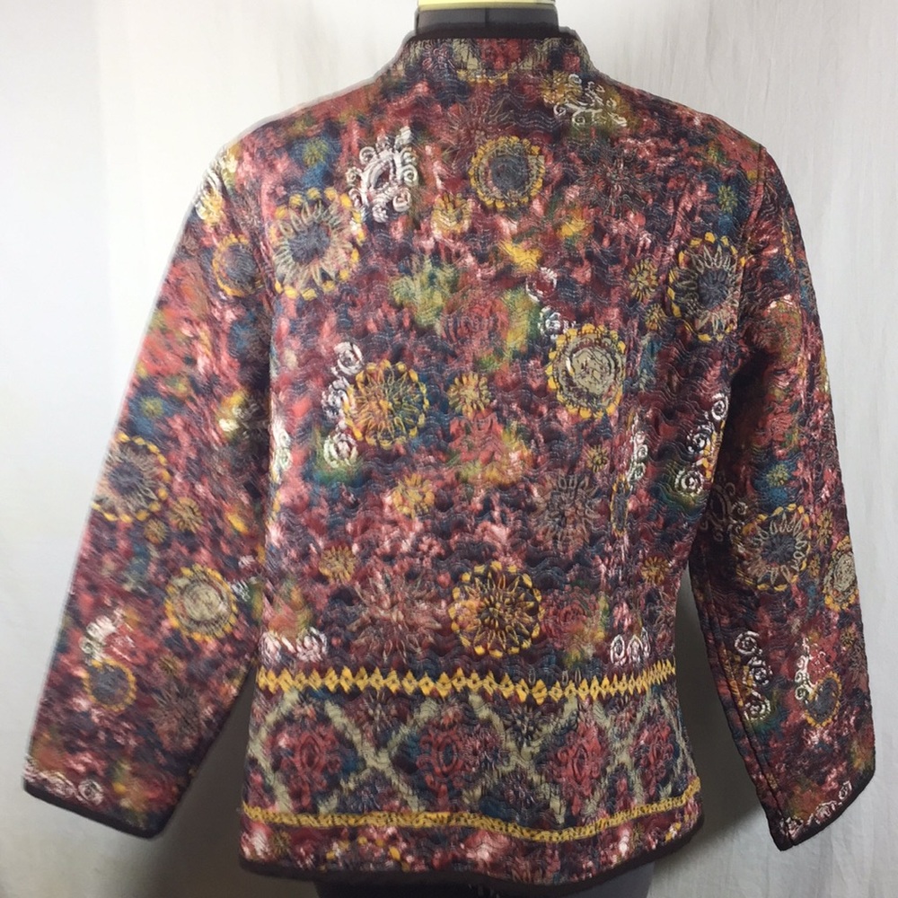 Reversible Button Front Multi Colored Jacket - image 6